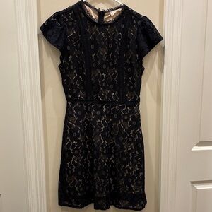 Altar'd State Black Lace Mini Dress